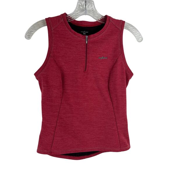 SheBeest Womens Cycling Tank Top Pink Size Small Back Pockets Athletic 1/4 Zip - Picture 1 of 7